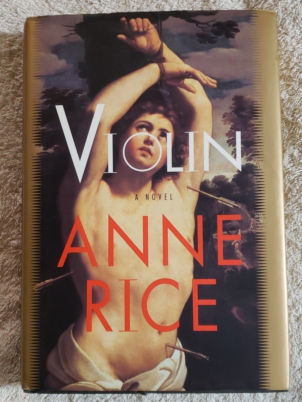 90's Vintage- Violin by Anne Rice — Gold and Cream Hardcover Edition